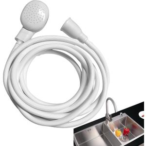 16.4FT Sink Spray Hose,Portable Sink Hose Sprayer, Shampoo Sprayer Hand Heldhead Shower Spray for Bathing Baby,Pets,Washing Hair,Rinsing Vegetables