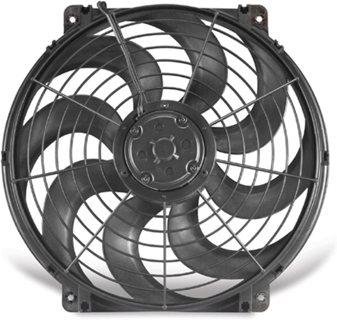 392 S-Blade Black 12" Electric Fan