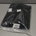 Women's High Waist Wide Leg Linen Blend Ankle Pants, Relaxed Cropped Trousers with Side Pockets, Fit for Casual Wear (Black, M)