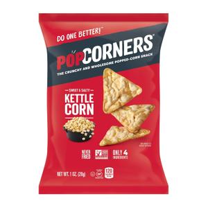 PopCorners Kettle Corn Snack Pack | Gluten Free, Vegan Snack | (40 Pack, 1 oz Snack Bags) Best By July 26, 2026