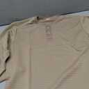 Men's Henley Shirts Long Sleeve Casual Waffle T-Shirts Button Pullover Sweaters Tee Shirt Khaki, Medium