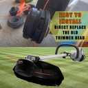 RANSOTO AH1531 Trimmer Head Replacement Rapid Reload Plus (Anti-Clockwise) Compatible with EGO Power+ STA1500 BC3800E ST1530 ST1530E ST1534 MST1501 MHC1502 15'' String Trimmer (3 Packs)