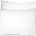 Organic Cotton Toddler Pillowcase 2 Pack, 14 x 20 Travel Pillow Case Cover for Babies, Kids, Boys and Girls, Soft and Breathable Small Pillow Cases with Envelope Closure, Ivory