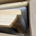 Japanese Floor Chair with Back Support, Foldable Meditation Chair, Legless Tatami Chair with Cushion, Floor Seat for Living Room, Bedroom, Bay Window (2, Gray) (Charcoal Grey)