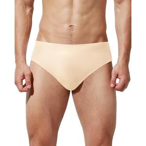 Sanstrong Men's Dance Delt Nude Underwear Short Pant For Ballet, Full Seat Dance Briefs for Men. Size L