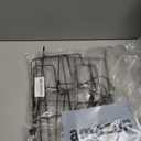 Food Container Lid Organizer, Large Capacity Adjustable 4 Dividers Detachable Lid Organizer Rack for Kitchen Cabinets, Drawers, Plastic Lid Organizer For Pantry Shelves, Cupboards, Black (1-Tier)