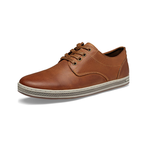 Jousen Men's Fashion Sneakers Leather Retro Casual Shoes for Men Breathable Dress Mens Sneakers 9,5