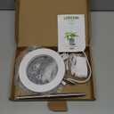 LORDEM Grow Light, LED Plant Light for Indoor Plants Growing, Full Spectrum Desk Growth Lamp with Automatic Timer for 4H/8H/12H, 4 Dimmable Levels, Height Adjustable 9.8"-30.6"