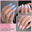2 x evpct 6 Colors Glossy Press on Nails Short Almond for Women, Glossy Fake Nail with Kits Salon Quality Reusable Stick on Nails In 15 Sizes 180Pcs Full Cover False Nail Soft Gel Set Kit for Gift, Set01
