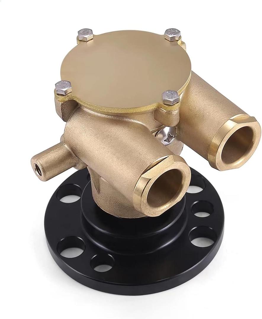 Crankshaft Mounted Water Pump 857451 856513 841640 F6B-9 For 1979-1993 Volvo Penta OMC V8 Johnson 10-24930-01 10248051 102494601 Marine Sherwood P105 Jabsco 50410-1201 Indmar 685001 10-24232-1 3860703