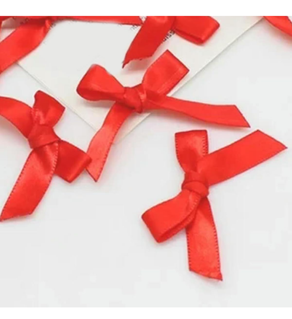 100 Pcs/Pack DIY Party Decoration Ribbon Bows Satin Ribbon Bow Flower Craft Decoration Handwork Crafts