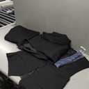 Cooper & Nelson Men's Suit Slim Fit, 3 Piece Suits for Men, One Button Solid Jacket Vest Pants with Tie, Tuxedo Set. 3XL