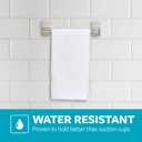 Command Hand Towel Bar Satin Nickel with 4 Water Resistant Command Strips, 9" Hand Towel Holder, Holds up to 3 lb, Great for Bathroom Dcor on the Wall, Inside the Cabinet, or in the Shower