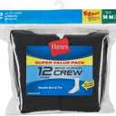Hanes Boys' Socks Pack, Double Tough Moisture Wicking Ankle, Crew, No Show Socks, 12 & 14 Pair Packs
