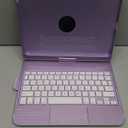 TQQ Touch for iPad (A16) 11th Generation Case with Keyboard (11", 2025) & 10th Gen (10.9", 2022) - 360 Rotatable, Thin & Light, Multi-Touch Trackpad for iPad (A16) 11th/10th Gen (Light Purple)