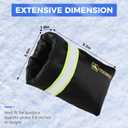 8 x Outdoor Faucet Covers for Winter Freeze Protection, Hose Bib Covers for Winter, Water Spigot Cover Winter Insulated, 4 Pack 5.9" x 8.3" Pipe Wrap Insulation Cover Socks Outside Faucet Freeze Protector (Black)