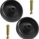 2 Pack GX10168 Deck Wheels with Bolts Replaces GX10168 Deck Wheels for John Deere GX10168 Gauge Wheel for John Deere 115 D140 D160 D170 L100 L110 L120 L130 LA115 Z425 Z445 Mowers