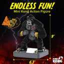 BLOCK CENTER King Kong Building Set (2,310 PCS) – Mini Kong Action Figure from Skull Island – Nano Brick Gorilla Construction Kit for Kids 15+, Adults, Collectors – Movie Display Toy Gift