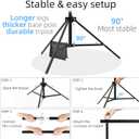 Photo Backdrop Stand, 10x9ft(WxH) Adjustable Photography Backdrop Stand, Aluminum Alloy Studio Photo Background Stand Support System for Party, Wedding, Photography, Advertising Display