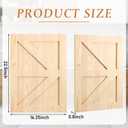 Sintuff 4 Set 16.25'' W X 22.5'' H Unfinished Pine Wood Cabinet Doors