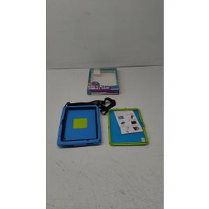 AMPD Childrens Tablet Cover with Holster and Screen Protector - Blue