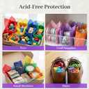 3 Otters 150 Sheets Tissue Paper, 14x20 Inch Tissue Paper for Gift Bags 30 Colors Gift Wrap Supplies Bulk for Crafts Party Decorations Art Projects (multicolor)