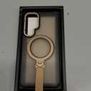 Mondelete 360Spin Magnetic Stand with Silicone Strap for Samsung Galaxy S24 Plus Case[Fit for MagSafe], Mil-Grade Shockproof Translucent S24+Plus Phone Case with Kickstand&Ring Holder (Desert Gold)