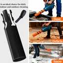 Leaf Blower Air Booster, Air Flow Booster for Blower, Universal Blower Nozzle Accessories, Dual Flow Power Can Improve Cleaning Speed, Used for Courtyard, Lawn, Garden, and Lane Cleaning. (Orange)