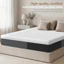 Twin 10 Inch Hybrid Mattress in a Box, Medium-Firm, Memory Foam with Individually Pocketed Coils, Zoned Support, Motion Isolation, CertiPUR-US Certified