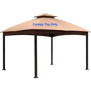 APEX GARDEN Replacement Canopy Top for The Lowe's Allen roth Gazebo Model # TPGAZ2303, TPGAZ2403, TPGAZ2303-ABCD, TPGAZ2403-AC (Light Brown)