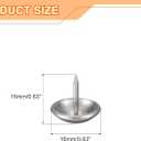 uxcell Upholstery Tacks Nail Pins Furniture, 100Pcs 16x16mm Thumb Tack Pins Assortment Kit Carbon Steel for Home Sofa DIY Decorative Nail Heads Nails, Silver Tone