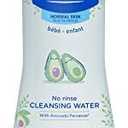 Mustela Baby Cleansing Water - No-Rinse Micellar Water - with Natural Avocado & Aloe Vera - for Baby's Face, Body & Diaper - 1 Pack - Various Sizes