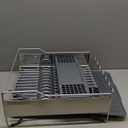 KitchenAid Large Capacity Full Size Rust Resistant Dish Rack with Angled Drain Board and Removable Flatware Caddy, Light Grey (Gray)