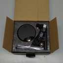 Adetu 2 Pcs LED Wall Mounted Lights, RGB Wall Sconces Lamp with Rechargeable Battery Operated USB Port, 3 Color Temperatures & Dimmable Magnetic 360 Rotation Cordless Light for Bedroom Bedside (Black)