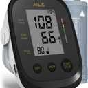 Blood Pressure Monitor,AILE Blood Pressure Machine Upper Arm Large Cuff(8.7"-16.5" Adjustable),Automatic high Blood Pressure Cuff for Home use (Black)