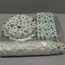 Pickmesh 250 Pcs St. Patrick's Day Party Supplies Kit for 50  Shamrock Disposable Paper Plates, Napkins and Cups for St. Paddy's Day Party, Irish Celebration, Birthday Decorations (Green)