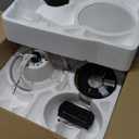 42" RGB Ceiling Fan with Light, Music Sync Smart Fan with Alexa/Google/App Control, Low Profile Flush Mount, 6-Speed Quiet DC Motor, 4 CCT Dimmable Lighting for Bedroom Living Room, White