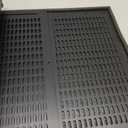 RETRUE RV Screen Door Protector Adjusts from 22" to 31.5" Aluminum Alloy Camper Screen Door Protector Guard for Dogs Kids Safe, Black