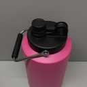 Kerilyn Insulated Gallon Jug with Handle, One Gallon, 128oz Stainless Steel, Large Double Vacuum Water Bottle for Hot & Cold Drinks, Wide Mouth, Sweat Proof, Great for Travel, Camping, Pink