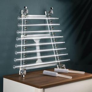 440HZ 8 Note CDEFGABC Quartz Crystal Singing Harp Including Alumina Carrry Case Healing Musical Instrument for Sound Therapy