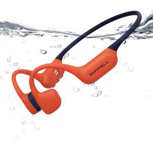 Bone Conduction Headphones, IP68 Waterproof Swimming Headphones with MP3 Mode 32GB Memory, Open-Ear Design, Secure Fit for Running, Fitness and Cycling