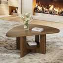 EXPERLAM 35.8" Mid Century Modern Coffee Table for Living Room, Walnut, 35.8" L × 22.4" W × 15.2" H
