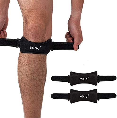 Knee Strap 2 Pack Knee Patella Support Brace for Running, Soccer, Basketball, Hiking, Jumpers Knee, Tennis, Tendonitis, Volleyball & Squats