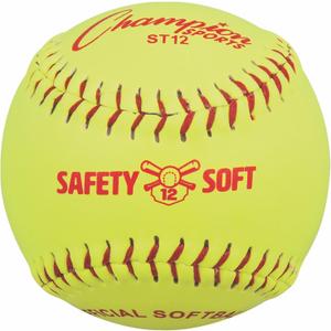 Champion Sports Saftey Softballs (12 Inch, Optic Yellow)