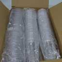 Homestockplus 15 oz Clear Plastic Cups with Lids (100 Pack) - Strawless Sip Lids, Leak-Proof & BPA-Free Iced Coffee Cups - Disposable Cold Drink Cups for Smoothies, Milkshake, Parties, Events