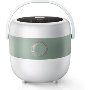 Bear Rice Cooker 3 Cups (Uncooked), 3D Heating and Fuzzy Logic, Healthy Nonstick Small Rice Cooker, PFAS-Free, Touch-Screen, for White/Brown Rice Quinoa Oatmeal Soup