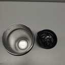 BlenderBottle Sport Sleek Shaker Cup Insulated Stainless Steel Water Bottle with Wire Whisk, 25-Ounce, Black