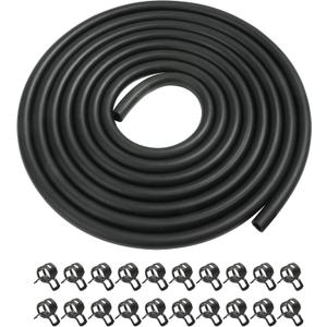 7 x ESEWALAS 20pcs Fuel Line Kit,9.85 Feet 1/4 Inch ID Fuel Line Hose,2/5" (11mm) ID Hose Clamps,Suitable For Motorcycle Small Engines,Tractors,Mowing Machine,Snow Machine.