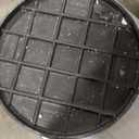 Zonon 24 x 1.57 Inch Round Manhole Cover and Frame, Steel Bar Reinforced Non-Slip Replacement Top Cover Texture for Septic Tank Lid, Sewer Basin & Yard Access, Includes Lifting Hook