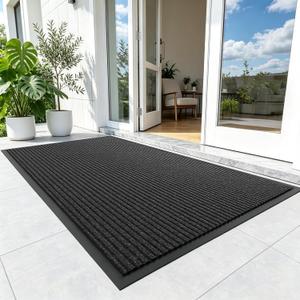 3'x5' Front Door Mat Indoor Outdoor Entrance,Durable Heavy Duty Mats